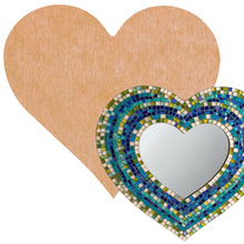 Load image into Gallery viewer, Heart Mosaic Backer (pre-drilled for hangable & stakeable kits)