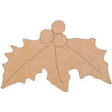 Load image into Gallery viewer, Holly Mosaic Backer (pre-drilled for hangable)