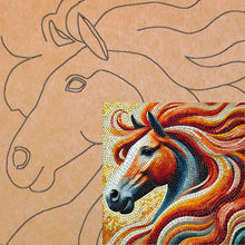 Load image into Gallery viewer, Horse 14"x14" with Pattern (pre-drilled for hanging kit)