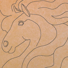 Load image into Gallery viewer, Horse 14"x14" with Pattern (pre-drilled for hanging kit)