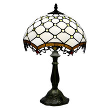 Load image into Gallery viewer, Jewel Roman Tiffany-Style Lamp Antique | Glass Tabletop