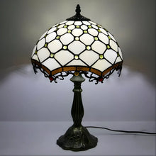 Load image into Gallery viewer, Jewel Roman Tiffany-Style Lamp Antique | Glass Tabletop