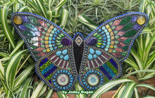 Load image into Gallery viewer, Butterfly Mosaic Backer (pre-drilled for hangable & stakeable kits) 1/2" thick