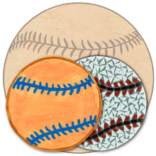 Load image into Gallery viewer, Baseball 12" - Multi-Art Patterned Shape
