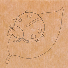 Load image into Gallery viewer, Lady Bug with Pattern 8" x 8"  (pre-drilled for hanging kit)