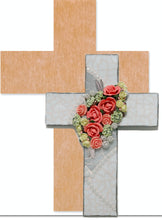 Load image into Gallery viewer, Latin Cross (pre-drilled for hangable & stakeable kits) 1/2"