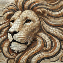 Load image into Gallery viewer, Lion 14"x14" with Pattern (pre-drilled for hanging kit)