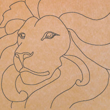 Load image into Gallery viewer, Lion 14"x14" with Pattern (pre-drilled for hanging kit)