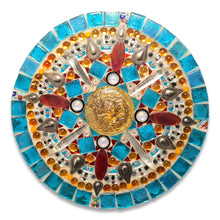 Load image into Gallery viewer, Circle 14" Mosaic Backer (pre-drilled for hangable kit) 1/2" thick