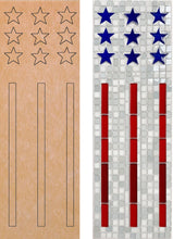 Load image into Gallery viewer, Mini Flag 5"x 15" with Pattern (pre-drilled for hanging kit)