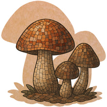 Load image into Gallery viewer, Mushroom Trio (pre-drilled for hangable & stakeable)