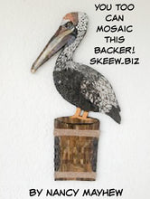 Load image into Gallery viewer, 18" x 10" Pelican Laser-Printed Waterproof Mosaic Backer
