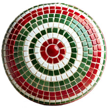 Load image into Gallery viewer, 4" Round Ornament Mosaic Backer & Hook (with 1 hole pre-drilled) 1/2" thick