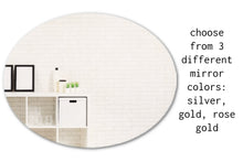 Load image into Gallery viewer, 12 Inch Oval Acrylic Mirror - Silver/Gold/Rose Gold