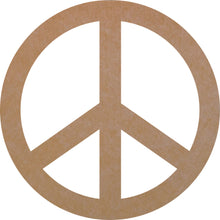 Load image into Gallery viewer, Peace Sign 12" (pre-drilled for hanging kit)