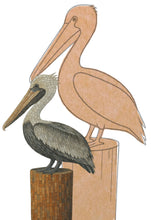 Load image into Gallery viewer, Pelican with Pattern 18" x 10" (pre-drilled for hanging kit and stakeable kit)