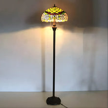 Load image into Gallery viewer, Peony Blossom Tiffany-Style Lamp Stained Glass for Floor