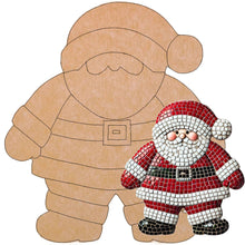 Load image into Gallery viewer, Santa Clause Mosaic Backer (pre-drilled for hangable)