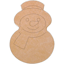 Load image into Gallery viewer, Snowman Mosaic Backer (pre-drilled for hangable)