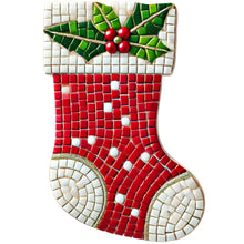 Load image into Gallery viewer, Stocking Mosaic Backer (pre-drilled for hangable)