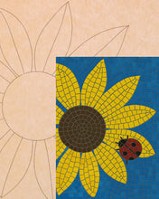 Load image into Gallery viewer, Sunflower and Ladybug 16"x20" (pre-drilled for hanging kit)