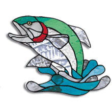 Load image into Gallery viewer, Trout Jumping (with pattern - pre-drilled for hanging kit and stakeable kit)