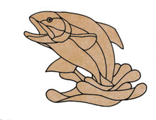 Load image into Gallery viewer, Trout Jumping (with pattern - pre-drilled for hanging kit and stakeable kit)