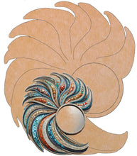 Load image into Gallery viewer, 24" Wispy Skeewbacker & Pattern with 8" Acrylic Mirror