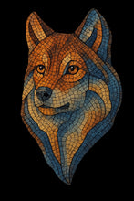 Load image into Gallery viewer, Wolf (with pattern - pre-drilled for hanging kit)