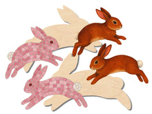 Load image into Gallery viewer, 2 Rabbits Multi-Art Shape