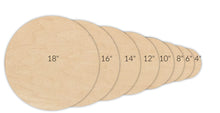 Load image into Gallery viewer, Circles Multi-Art Shape (1/4" thick wood) - choose size