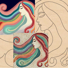 Load image into Gallery viewer, Beauty with Pattern 14"x14"