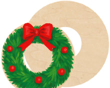 Load image into Gallery viewer, Wreath Multi-Art Backer with Hanger (wood)