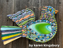 Load image into Gallery viewer, Dove Mosaic Backer (pre-drilled for hangable & stakeable kits)