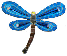 Load image into Gallery viewer, Dragonfly Mosaic Backer (pre-drilled for hangable &amp; stakeable kits)
