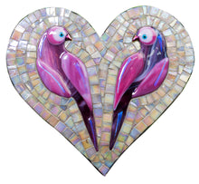Load image into Gallery viewer, Heart Mosaic Backer (pre-drilled for hangable & stakeable kits)