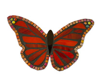 Load image into Gallery viewer, Butterfly 14&quot; Mosaic Backer (pre-drilled for hangable &amp; 2 stakeable kits)
