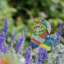 Load image into Gallery viewer, Fat Cat Mosaic Backer (pre-drilled for hangable & stakeable kits)