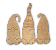 Load image into Gallery viewer, Gnomes Mosaic Backers Set with Pattern (pre-drilled for hangable & stakeable kit)