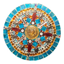 Load image into Gallery viewer, Circle 12" Mosaic Backer (pre-drilled for hangable & stakeable kits) 1/2" thick