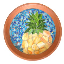 Load image into Gallery viewer, Pineapple Mosaic Backer with Pattern (pre-drilled for hangable & stakeable kits)