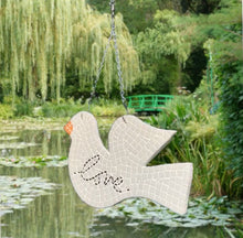 Load image into Gallery viewer, Dove Mosaic Backer (pre-drilled for hangable & stakeable kits)