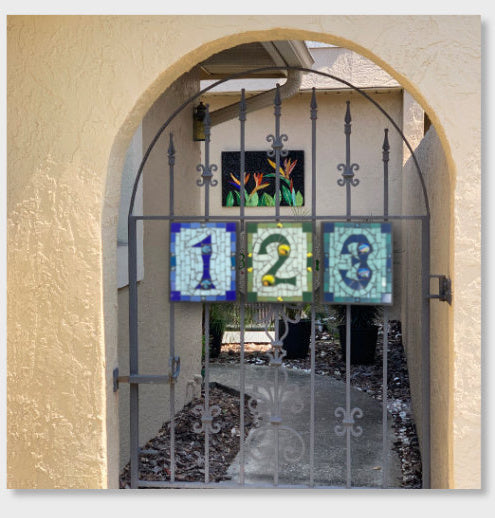 How to Get Creative with Mosaic House Numbers