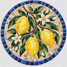Load image into Gallery viewer, 11.6" Round Mosaic Tray Insert – Lemon
