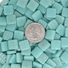 Load image into Gallery viewer, 113-g Light Teal 12mm Loose Tile
