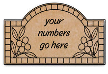 Load image into Gallery viewer, 12" x 17" Rue St. Honore Personalized Waterproof Mosaic House Number Plaque
