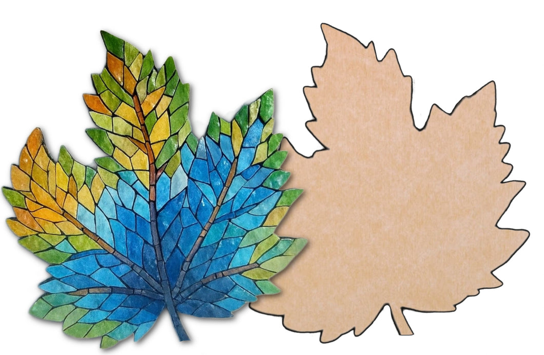 Maple Leaf Mosaic Backer 12