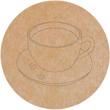 Load image into Gallery viewer, Round 12&quot; Espresso with Pattern  (pre-drilled for hanging kit)
