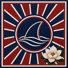 Load image into Gallery viewer, 12"x12" Ole Miss Landshark Waterproof Mosaic Backer
