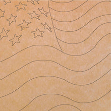 Load image into Gallery viewer, Furled Flag 14&quot;x14&quot; with Pattern (pre-drilled for hanging kit)
